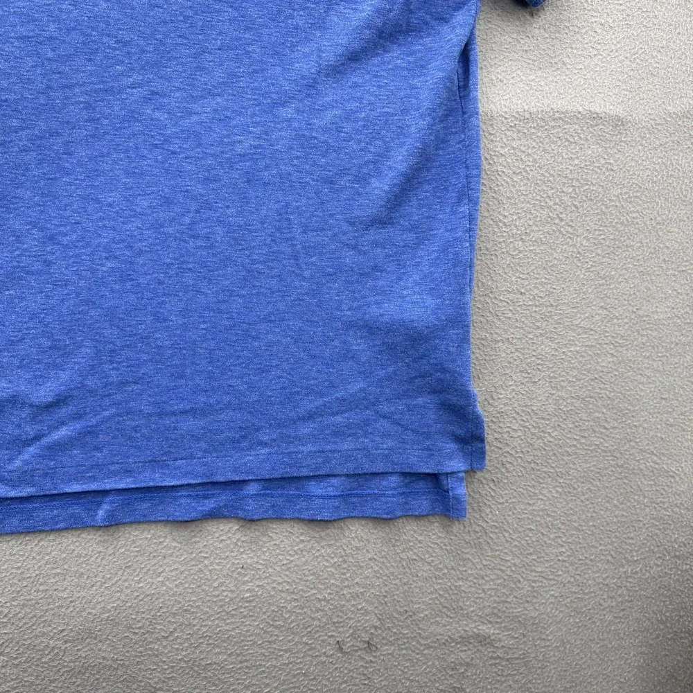 Polo Ralph Lauren Polo Shirt Mens 2XL Blue Solid Cotton Pony Logo Casual